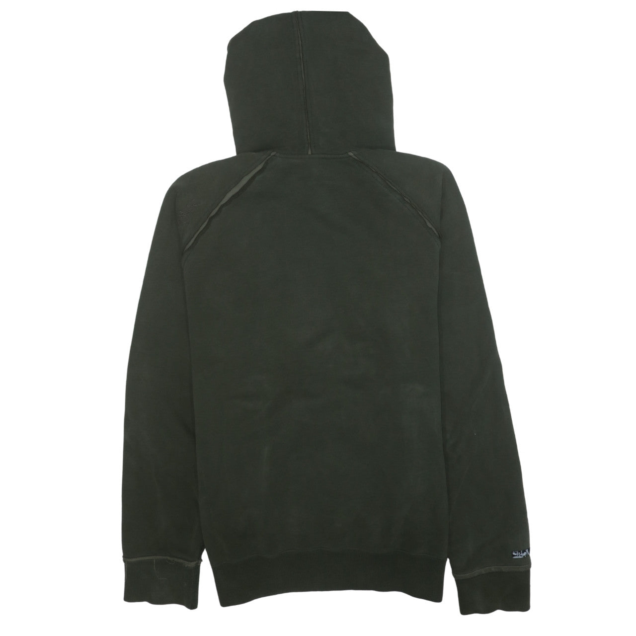 Quiksilver Mens Green Pullover Hoodie L Logo Graphic Sweatshirt