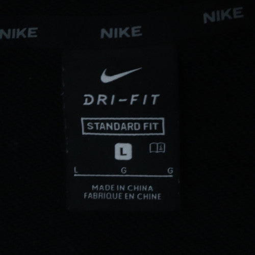 Nike Men’s Black Full Zip Dri-FIT Hoodie L Sports Fleece