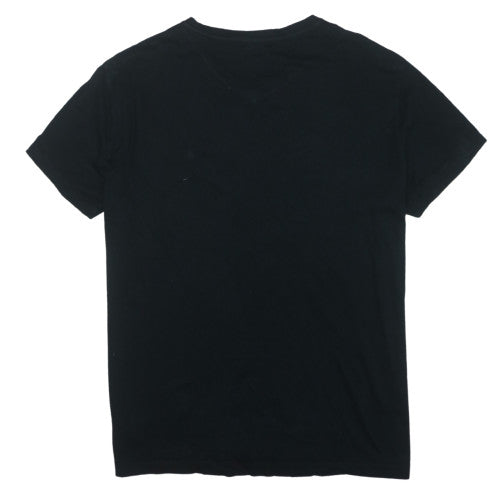 Ralph Lauren Men’s Black V-Neck Short Sleeve T-Shirt Size L