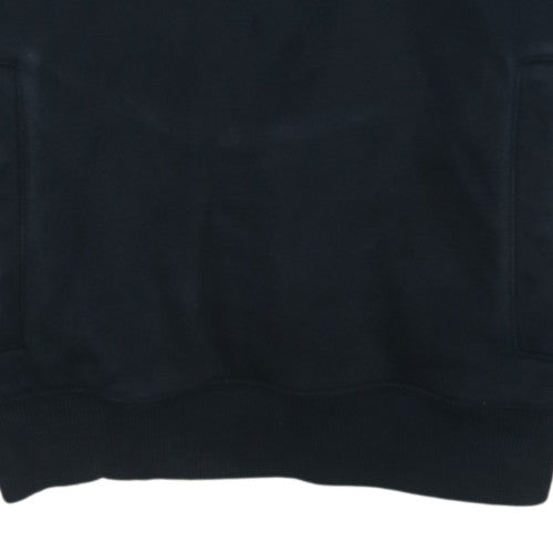 Napapijri Men's Blue 1/2 Zip Fleece Hoodie Size S