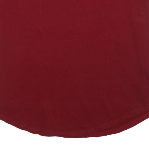 Jordan Men's Red & Black 3/4 Sleeve Crew Neck T-Shirt Size 2XL