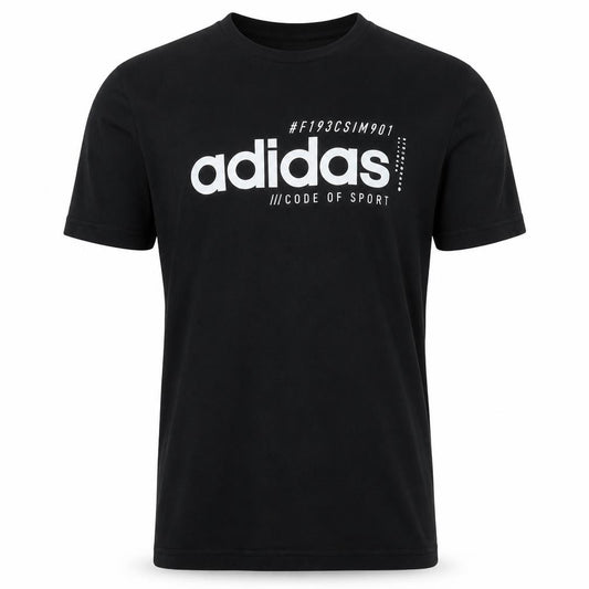 Adidas Men's Black Logo Sports T-Shirt Size M