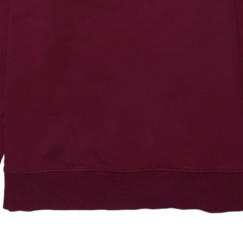 Calvin Klein Jeans Womens Burgundy XL Cotton Logo Sweatshirt