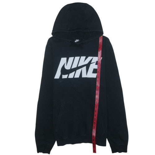 Nike Men's Black Pullover Hoodie S Logo Fleece Sportswear