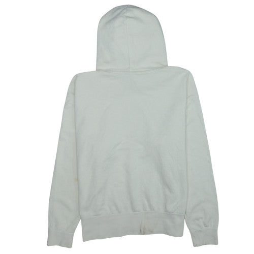 Nike Men Beige Pullover Hoodie Medium Fleece Long Sleeve Regular Fit