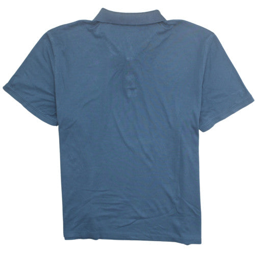 Calvin Klein Men's Blue Cotton Short Sleeve Polo XXL