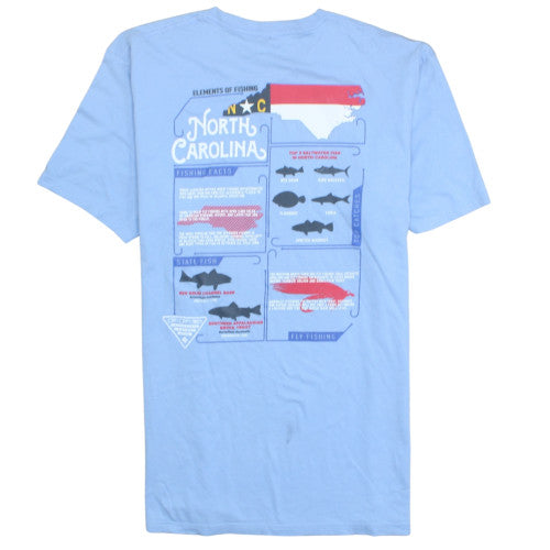 Columbia Men's Blue XL Short Sleeve Graphic Outdoor T-Shirt