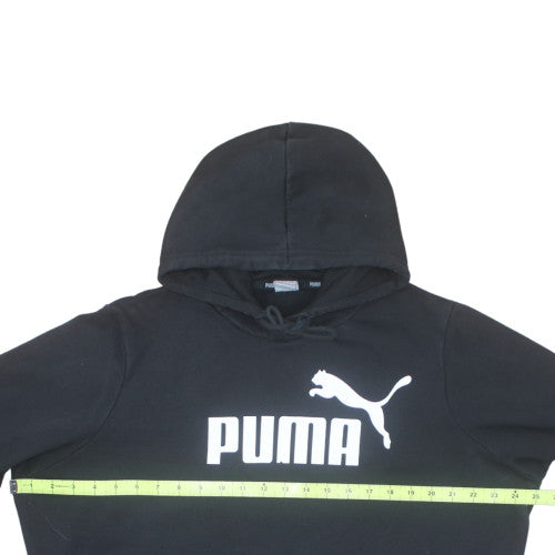 Puma Men's Black Pullover Hoodie 2XL Regular Fit Sports Fleece