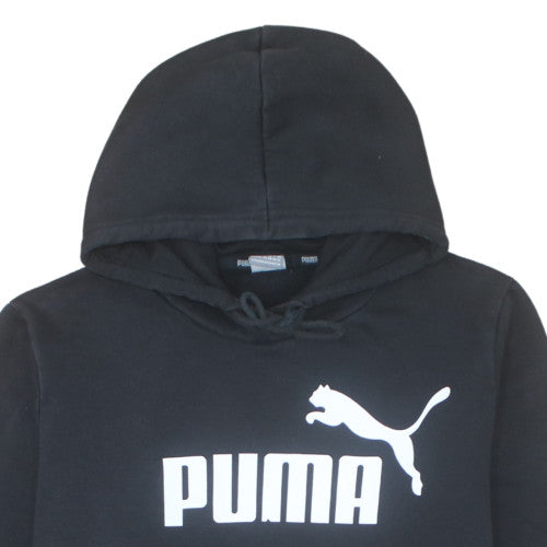 Puma Men's Black Pullover Hoodie 2XL Regular Fit Sports Fleece