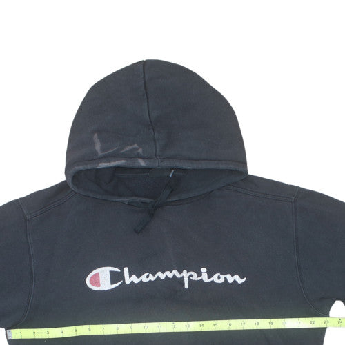 Champion Men's Black Pullover Hoodie L Embroidered Logo Sportswear