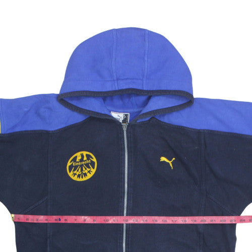 Puma Men's Blue Full Zip Hoodie Eintracht Volleyball S 100% Cotton
