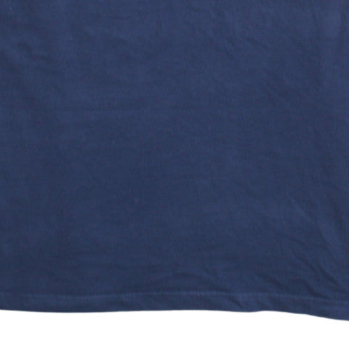 Russell Athletic Mens Blue XL V-Neck Cotton T-Shirt