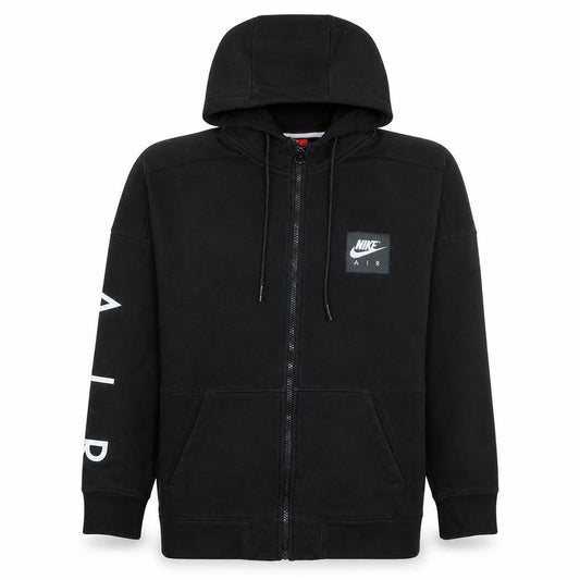 Nike Mens Black Full Zip Hoodie L Sportswear Fleece Sweatshirt