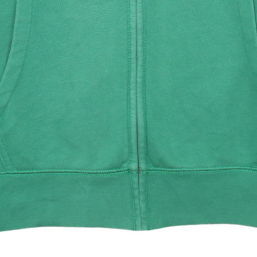 Gap Mens Green Full Zip Hoodie L Logo Fleece Sweatshirt