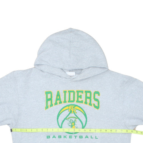 Champion Men's Grey Raiders Basketball Pullover Hoodie L