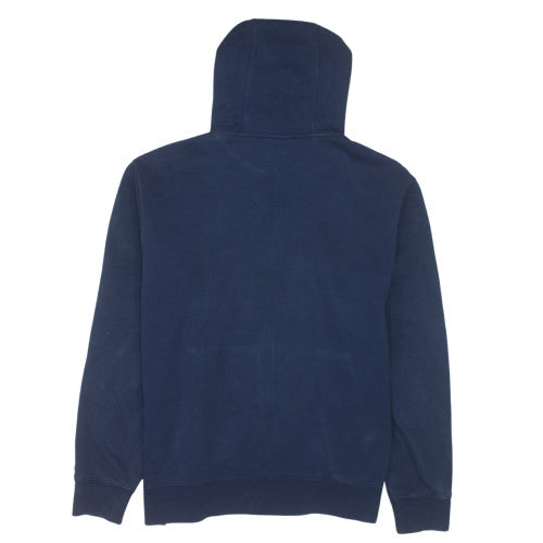 Nike Men's Blue Full Zip Hoodie Size L Fleece Sweatshirt