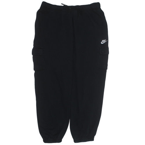 Nike Women's Black Fleece Cargo Trousers XL Elastic Waist Sportswear