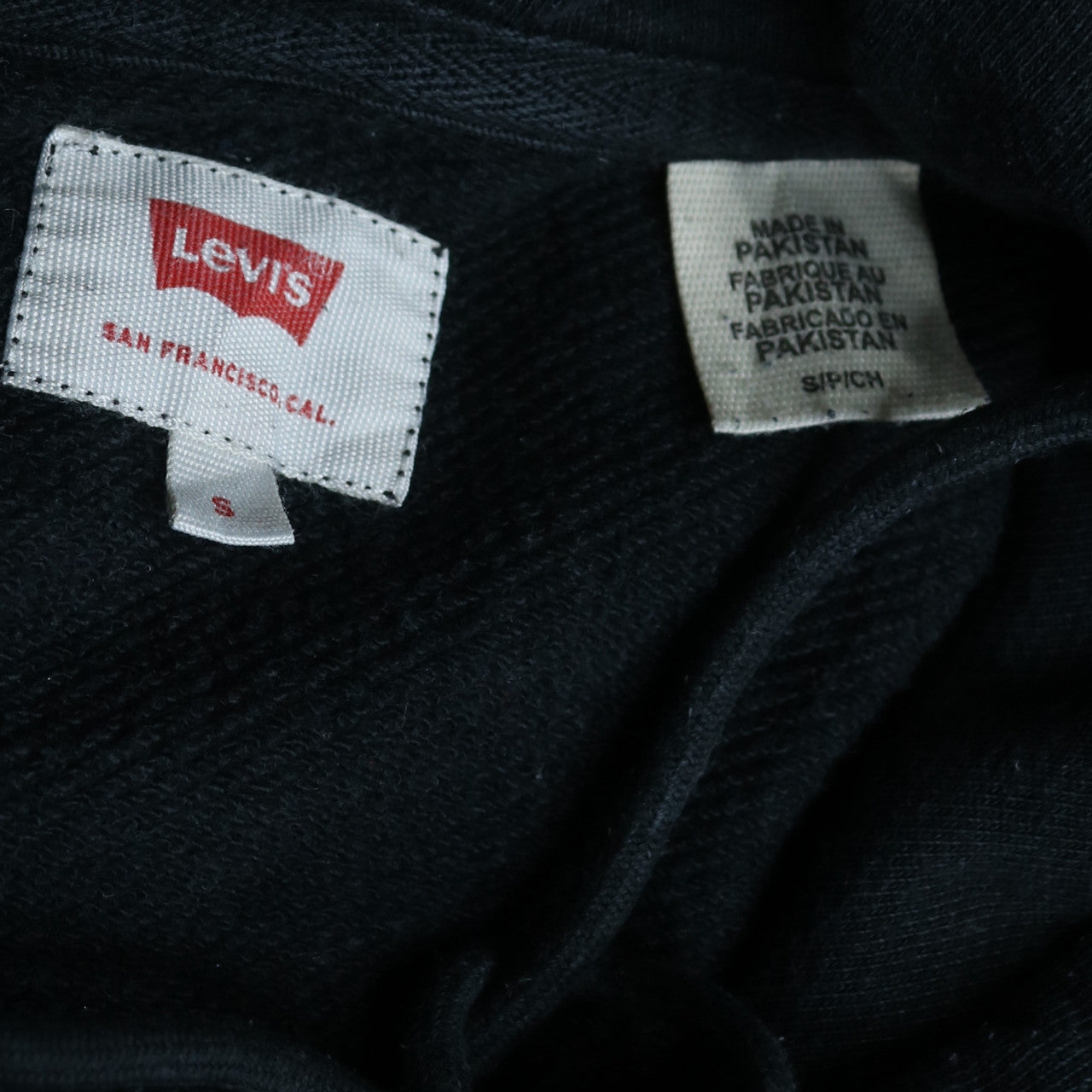 Levi's Men's Black Camouflage Logo Pullover Hoodie Size S
