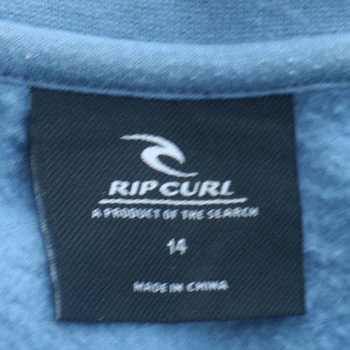 Rip Curl Womens Blue Pullover Sweatshirt Size 14 Crew Neck