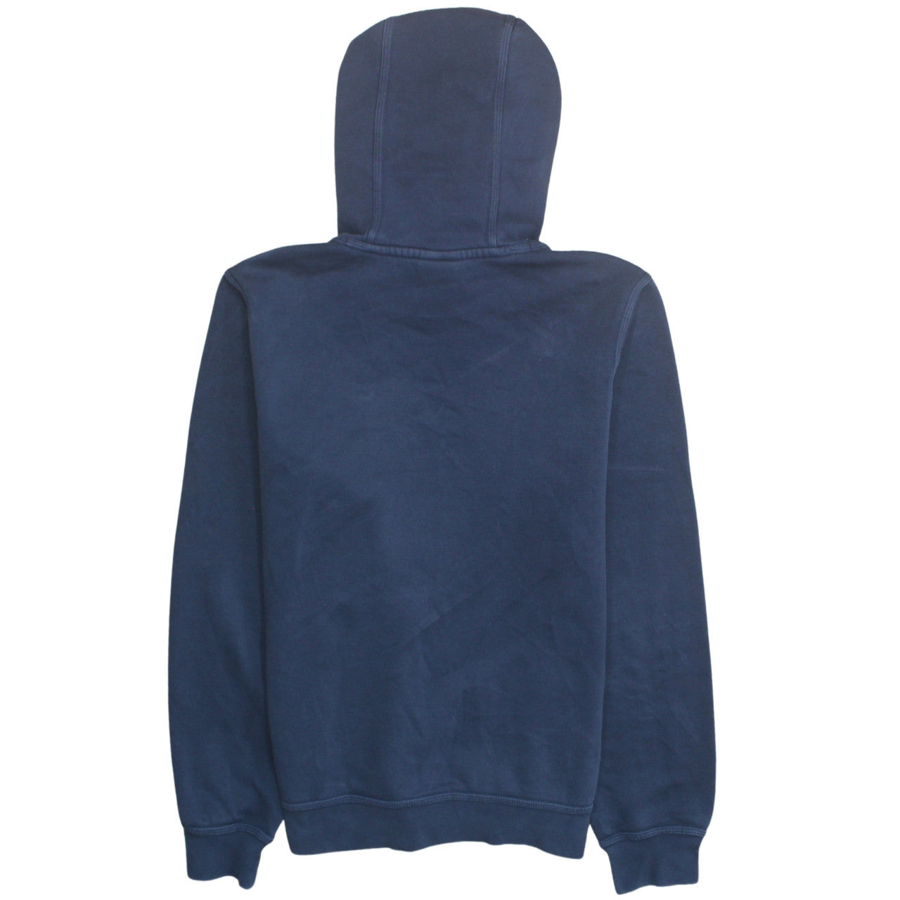 Nike Women's Blue Pullover Hoodie Small Cotton Blend Logo Hooded Sweatshirt