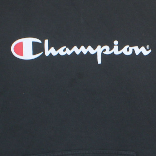 Champion Men's Black Medium Crew Neck Pullover Sweatshirt
