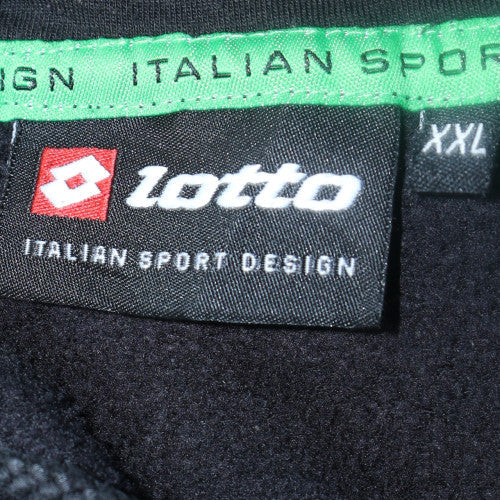Lotto Mens Black XXL Pullover Hoodie Fleece Sportswear