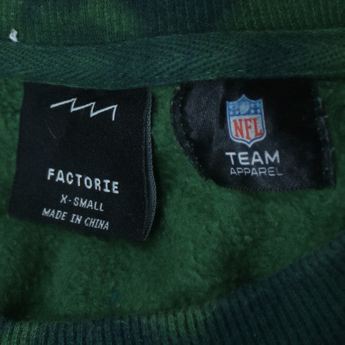 Factorie Men's Green Packers Logo Pullover Sweatshirt XS
