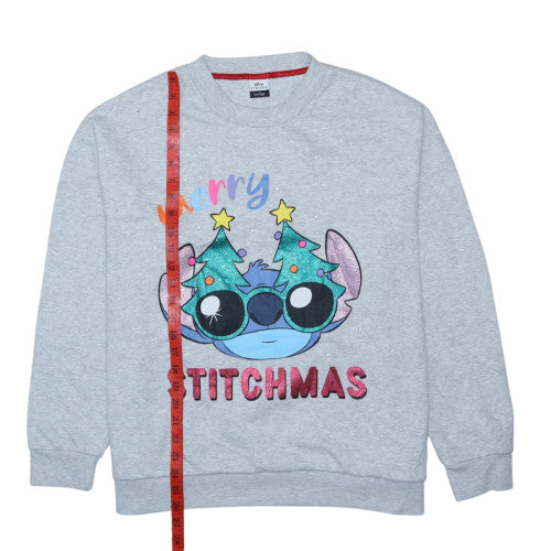 Disney Classics at George Women's Grey Stitch Christmas Sweatshirt L