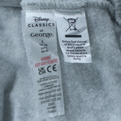 Disney Classics at George Women's Grey Stitch Christmas Sweatshirt L