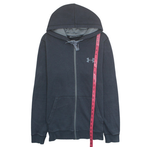 Under Armour Men’s Blue Full Zip Hoodie Size M Fitted ColdGear
