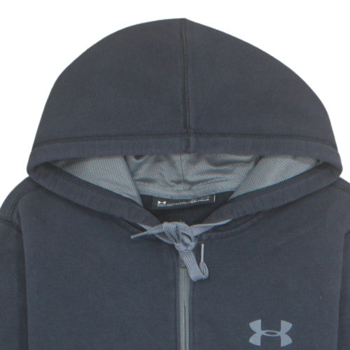 Under Armour Men’s Blue Full Zip Hoodie Size M Fitted ColdGear