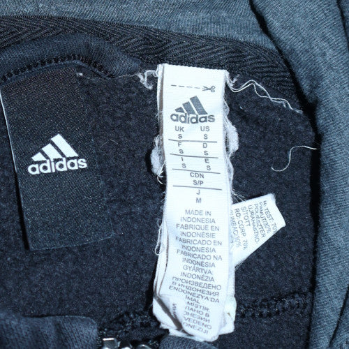 Adidas Men's Black Full Zip Hoodie Size S Fleece Sportswear