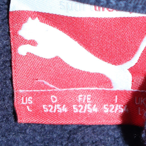 Puma Men's Blue Full Zip Hoodie Size L Regular Fit