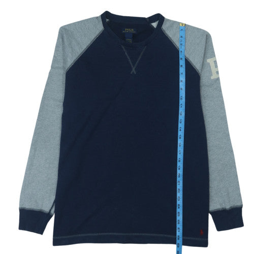 Ralph Lauren Men’s Blue Crew Neck Cotton Sweatshirt Size M
