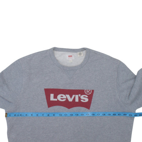 Levi's Men's Grey XL Crew Neck Pullover Sweatshirt