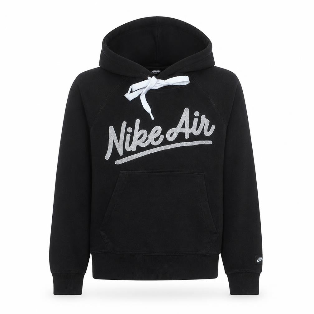 Nike Women's Black Small Pullover Hoodie with Logo Print
