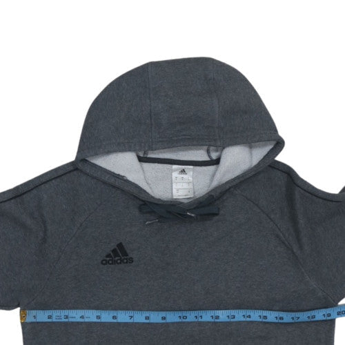 Adidas Men's Grey Pullover Hoodie Small Regular Fit Fleece