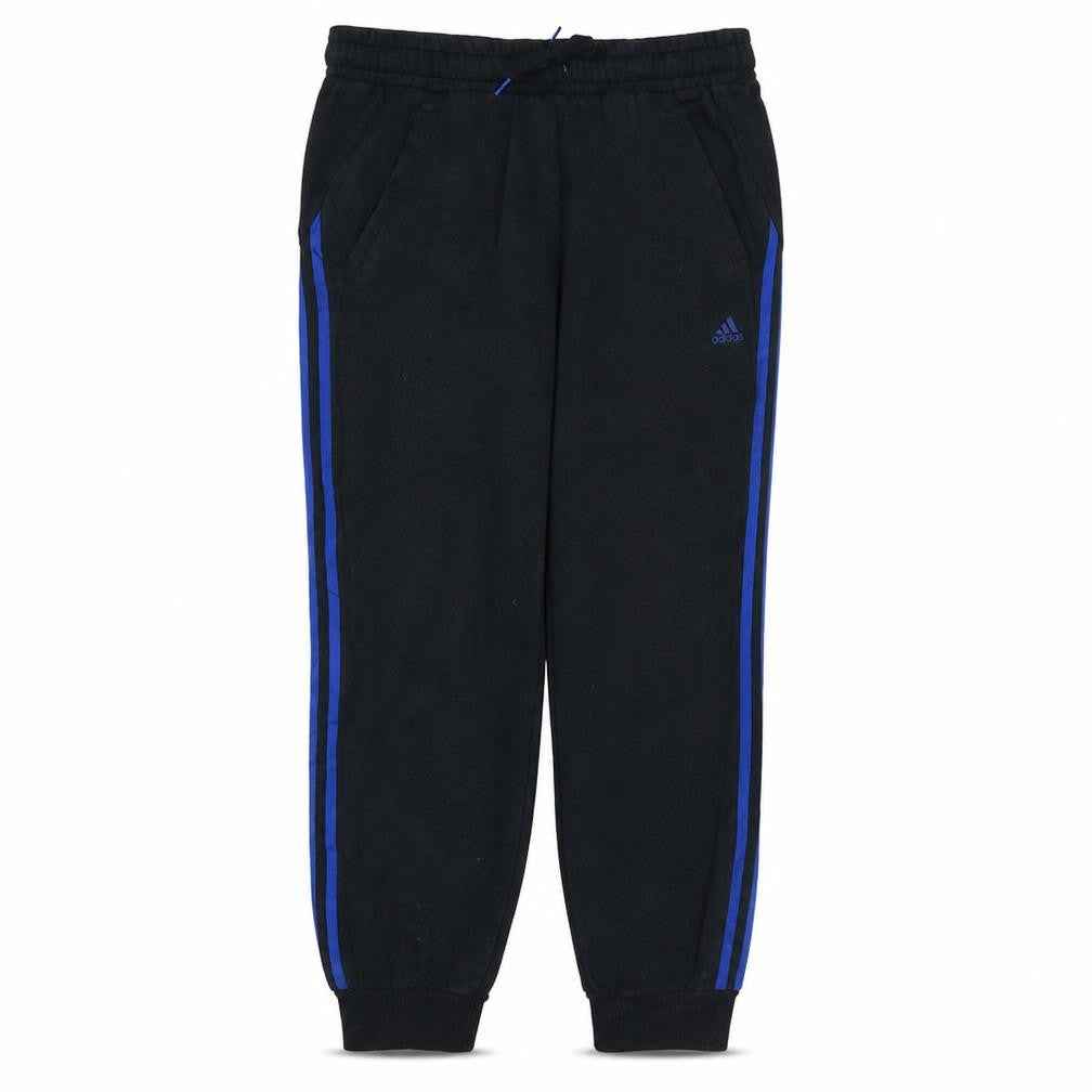 Front view of Adidas Women Black Jogger Trousers, size 12-14, Fleece Comfortable Sportswear