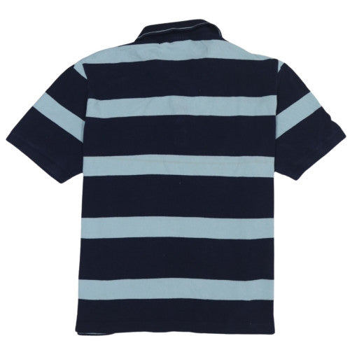 Lacoste Men's Blue Striped Cotton Polo Shirt 3XL Regular Fit