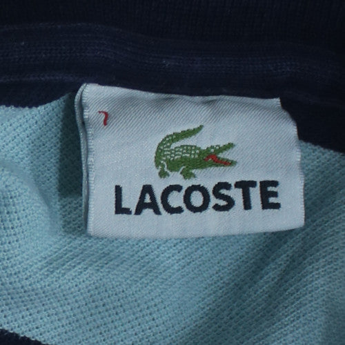 Lacoste Men's Blue Striped Cotton Polo Shirt 3XL Regular Fit