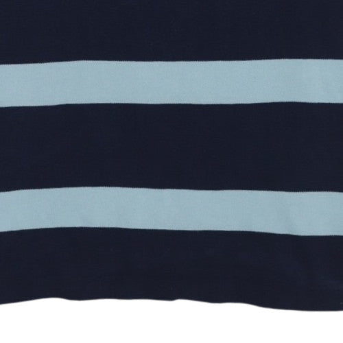 Lacoste Men's Blue Striped Cotton Polo Shirt 3XL Regular Fit