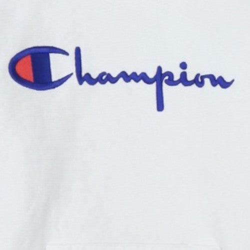 Champion Women's White Small Pullover Hoodie with Logo