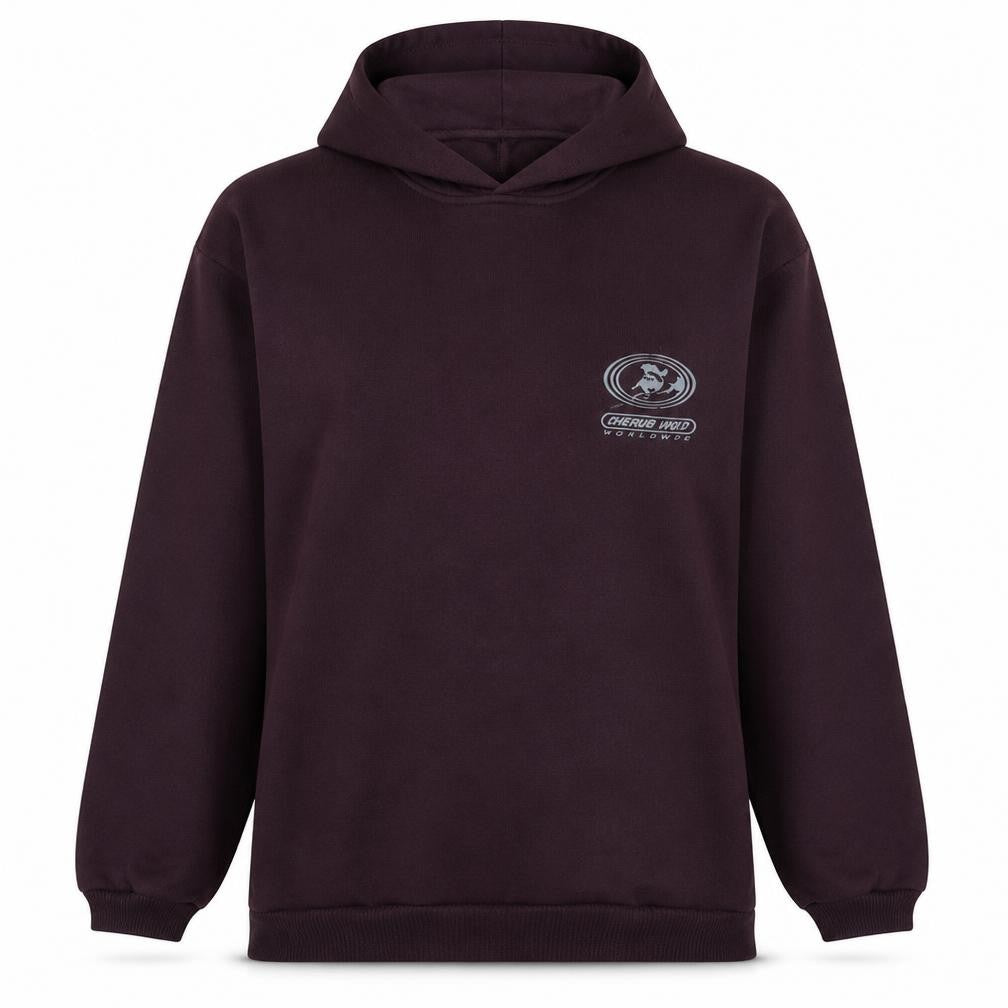 Piping Hot Women's Purple Pullover Hoodie Size 16 Graphic Print