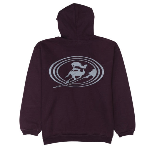 Piping Hot Women's Purple Pullover Hoodie Size 16 Graphic Print