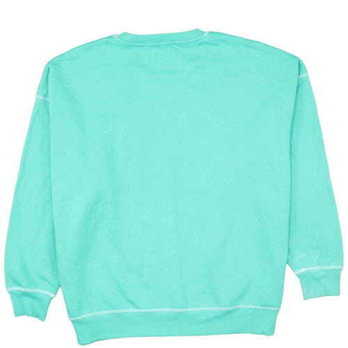 Primark Disney Women's Green Mickey & Pluto Crew Neck Sweatshirt Size M 12/14