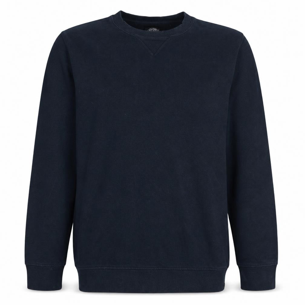 Dickies Men's Blue Crew Neck Cotton Pullover Sweatshirt Medium
