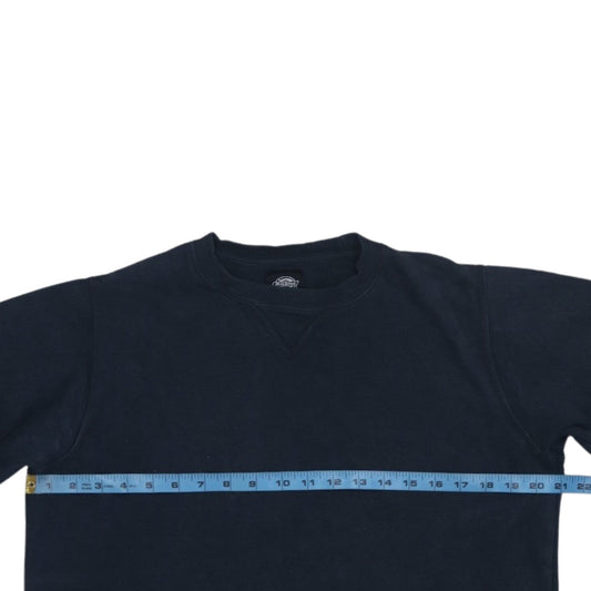 Dickies Men's Blue Crew Neck Cotton Pullover Sweatshirt Medium