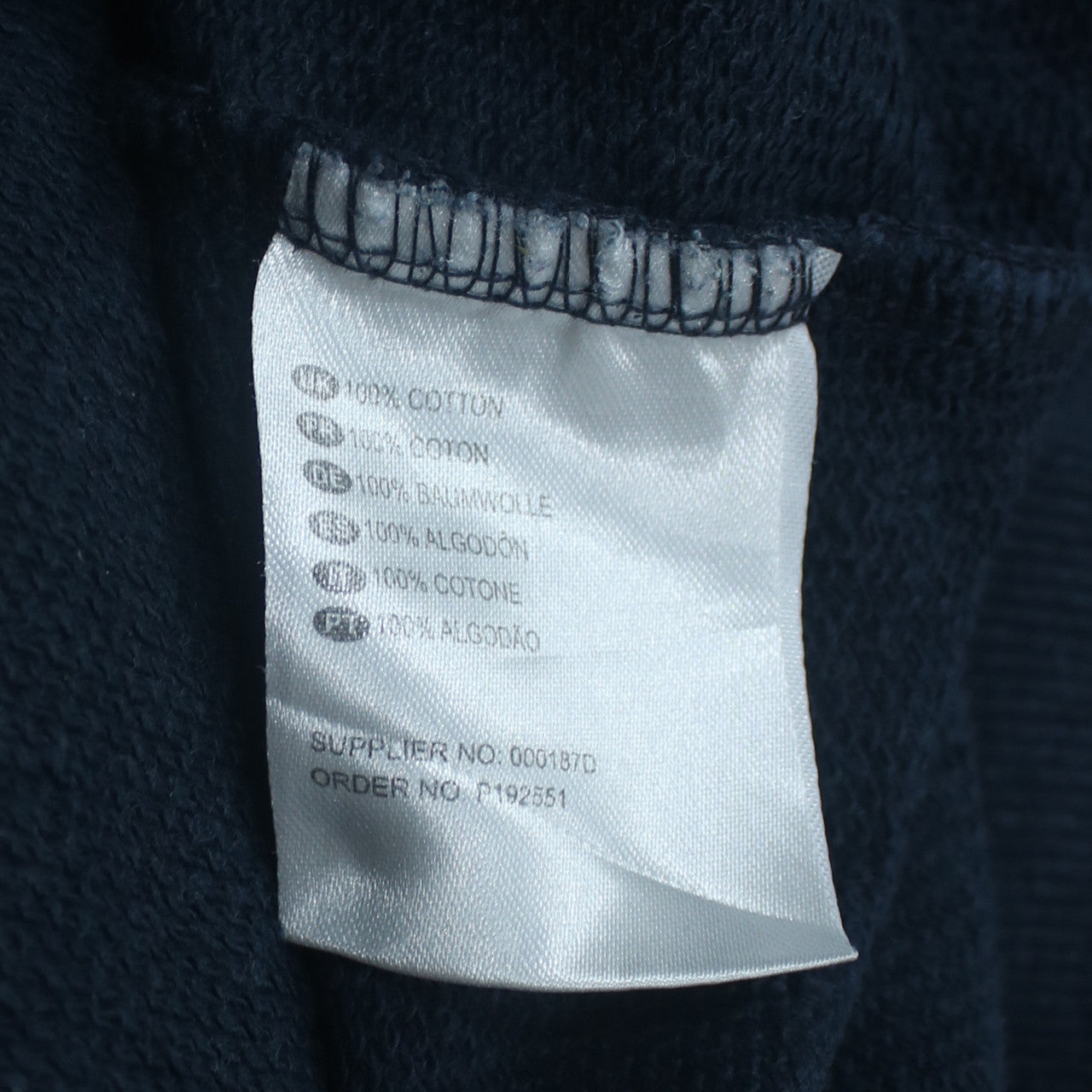 Dickies Men's Blue Crew Neck Cotton Pullover Sweatshirt Medium