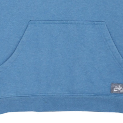 Nike SB Women's Blue Pullover Hoodie Small Relaxed Fit Cotton Blend