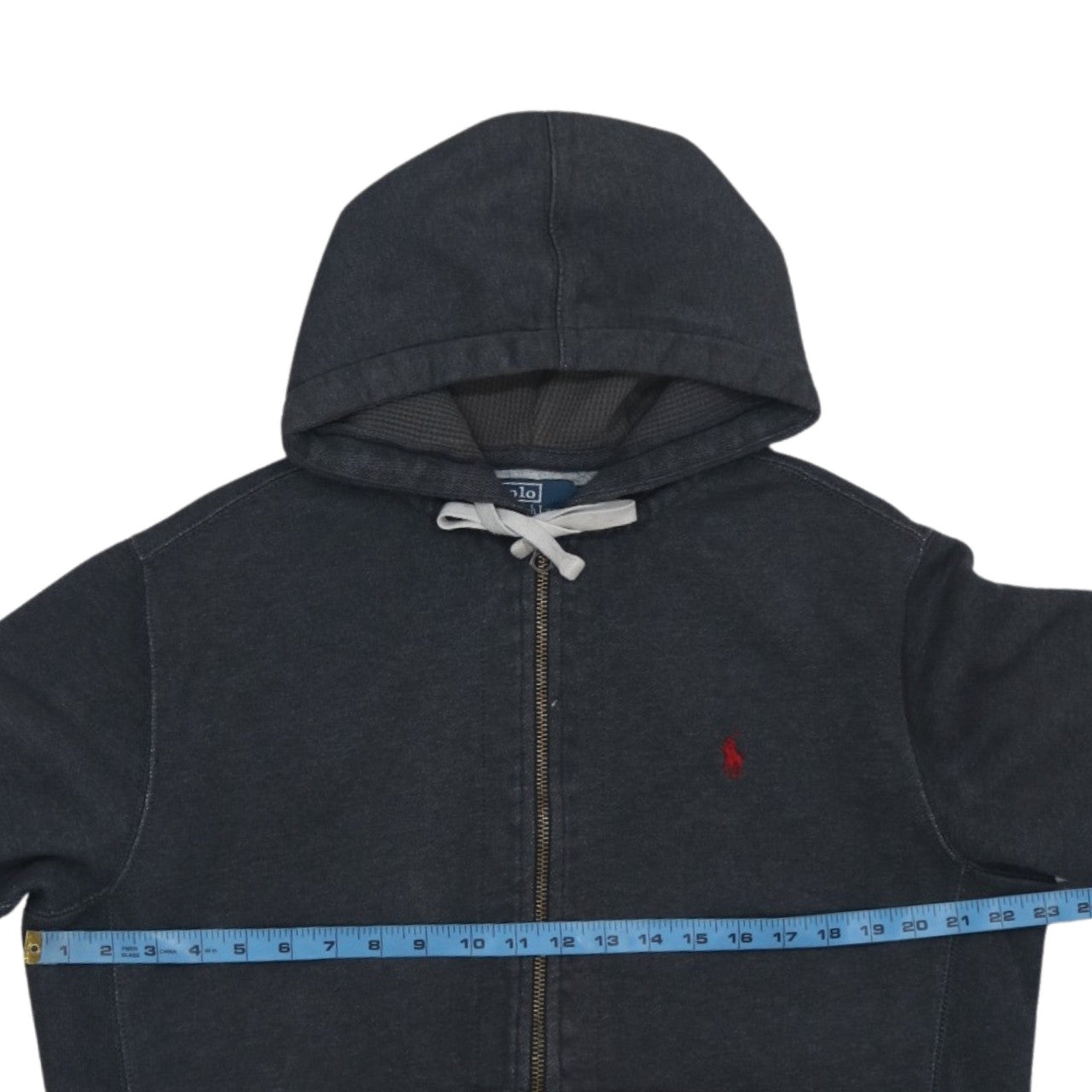 Polo Ralph Lauren Women's Black Full Zip Hoodie Size M Cotton Blend